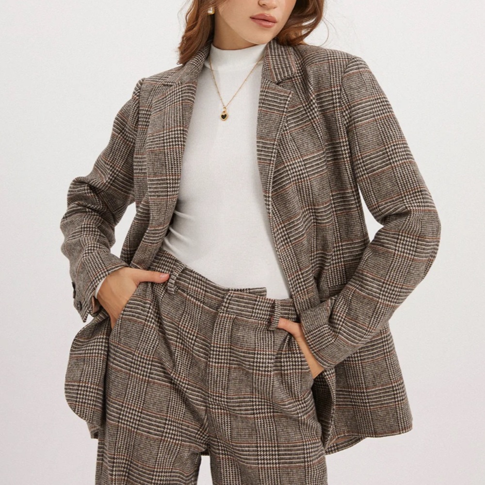 NWT Commense Women’s Plaid Blazer